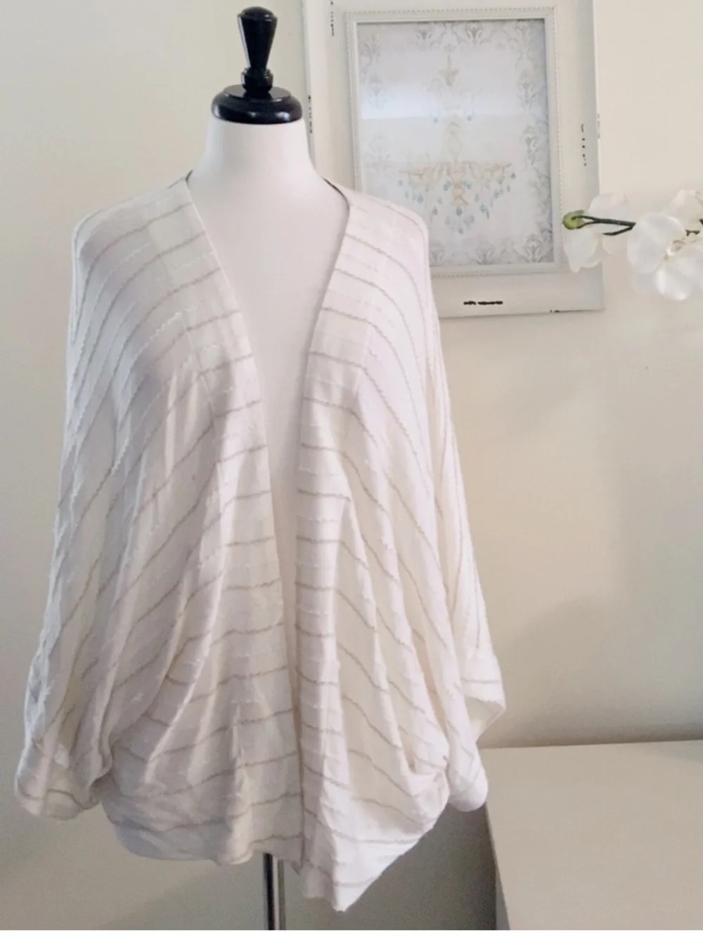 Anthro’s Dolan - Graphite Swing Stripe Cardigan M/L EUC